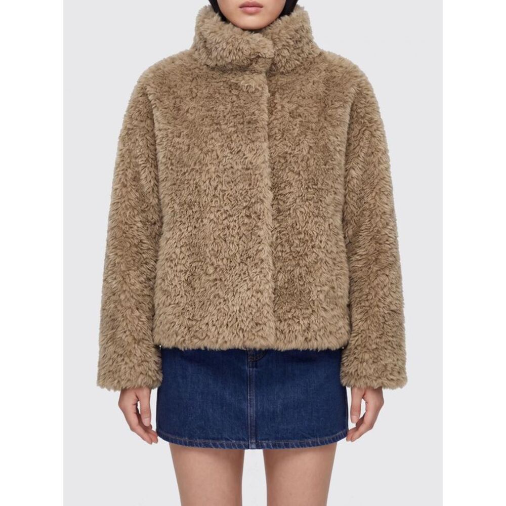 Herno Women Herno Cropped Faux-Fur Jacket With High Neck And Concealed Fastening